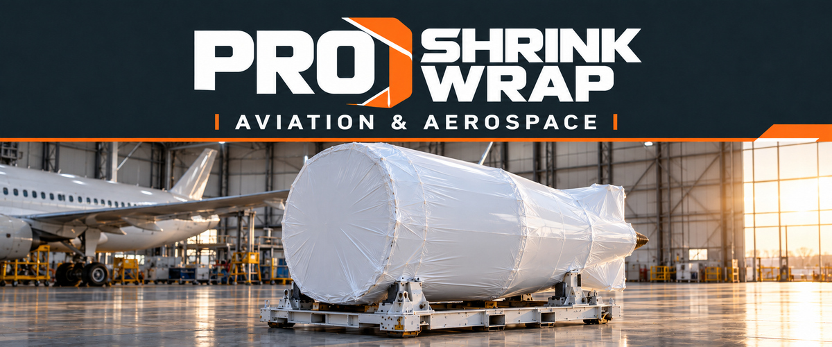 Pro Shrink Wrap aviation & aerospace service illustration banner