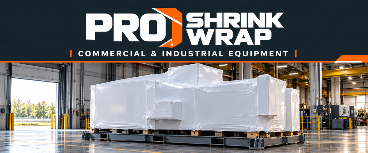 Pro Shrink Wrap commercial & industrial equipment service illustration banner