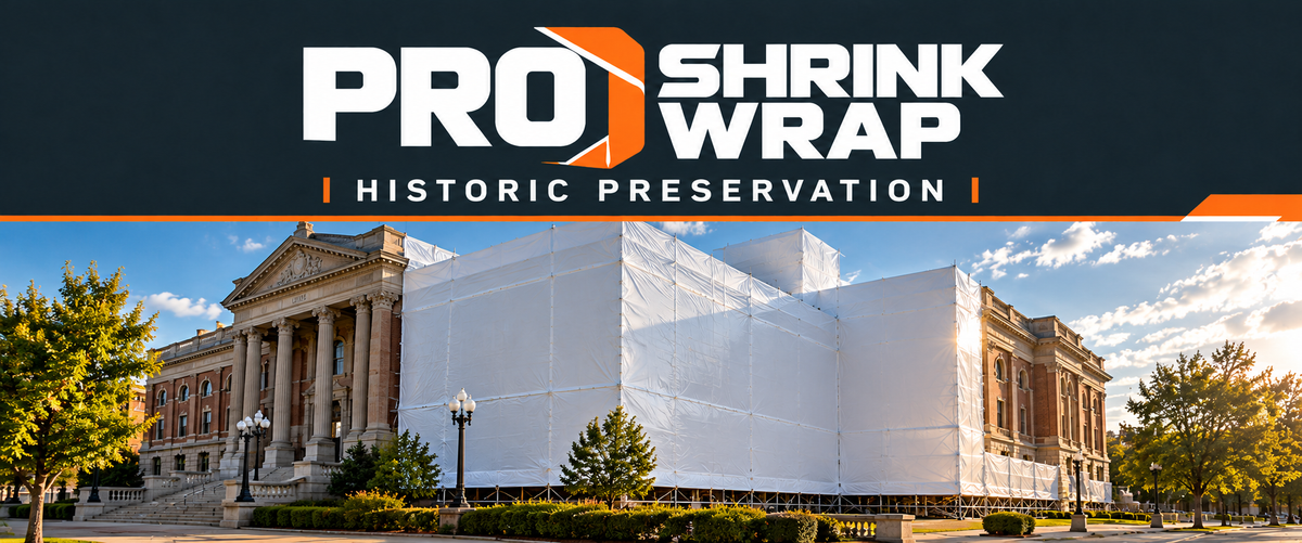 Pro Shrink Wrap historic preservation service illustration banner